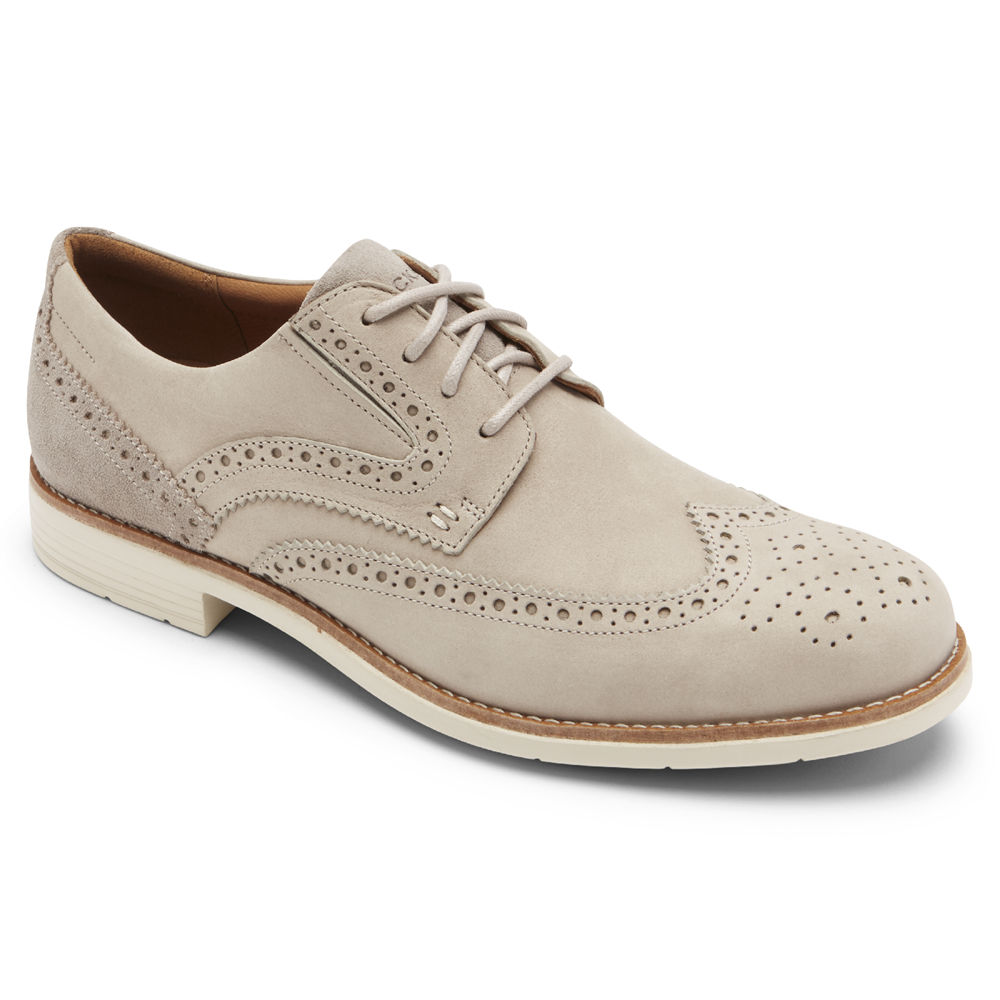 Rockport Joggesko Herre Beige - Total Motion Classic Dress Wingtip - JIKA25837